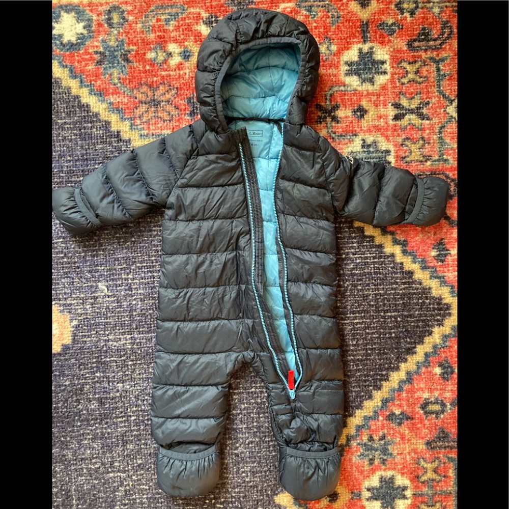 LL Bean Infants’ Ultralight 650 Down Bunting; Size 3-6 months